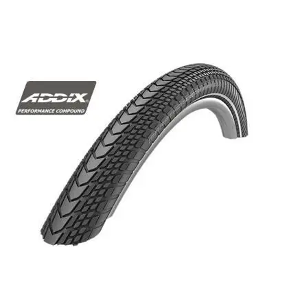 Nízká Cena Schwalbe MARATHON ALMOTION 40-622 Addix Performance MicroSkin TLE černá+reflexní pruh skládací