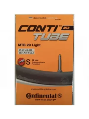 Značkový CONTINENTAL - duše MTB Light 29" 1,75/2,5 galuskový ventil 42 mm