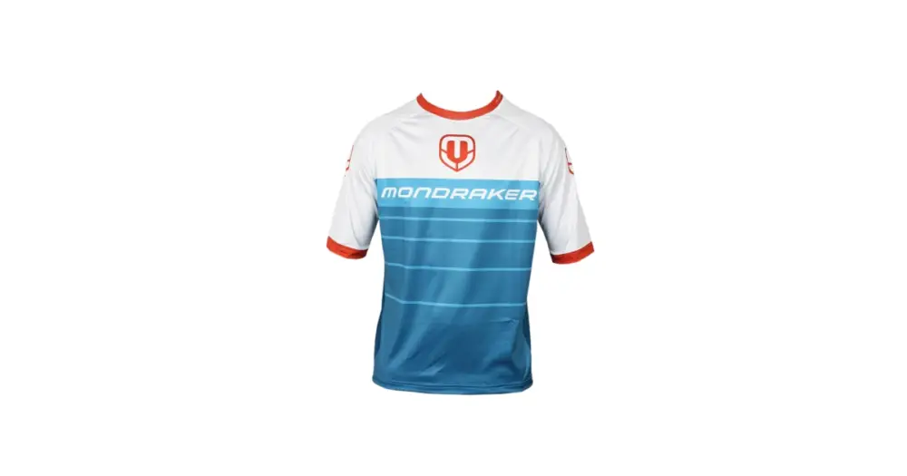 Koupit Online MONDRAKER Jersey short, petrol/white/red M