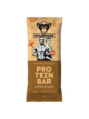 Vrácení Zdarma CHIMPANZEE - Bio Protein Bar Coffee Nuts 45 g