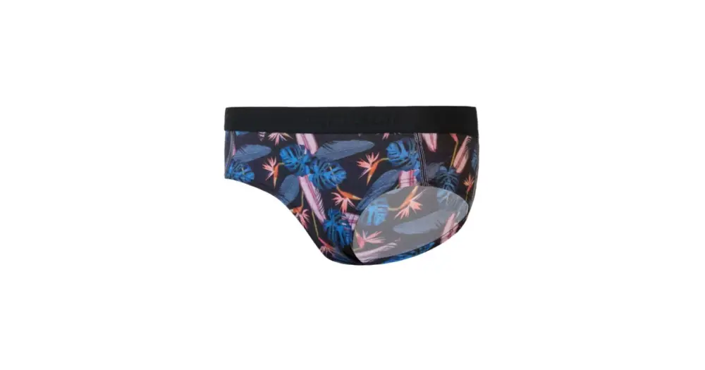 Originální SENSOR - dámské kalhotky MERINO IMPRESS černá/floral M
