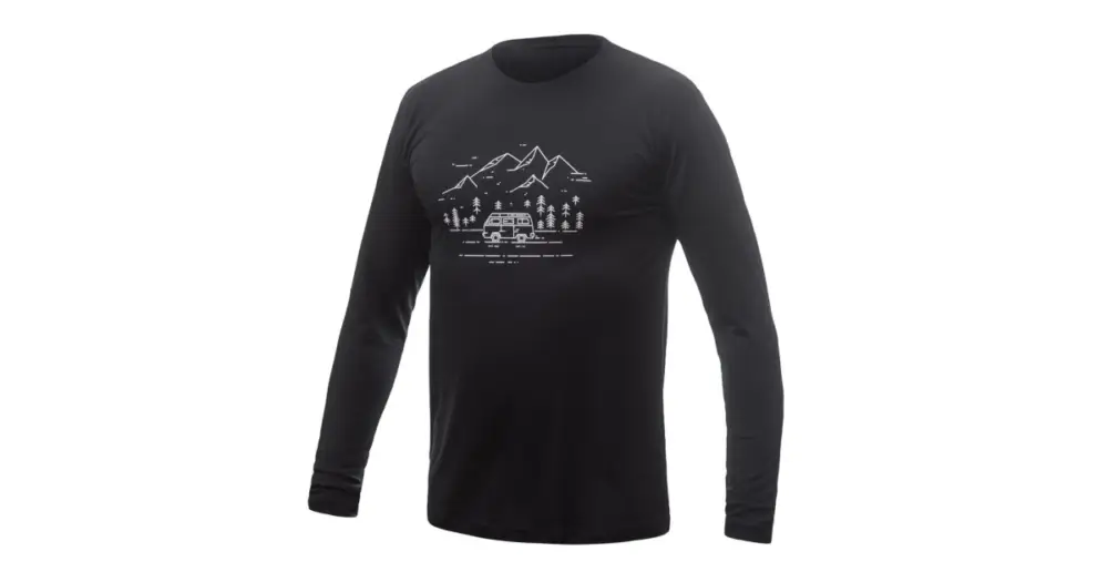 SENSOR - triko SENSOR MERINO ACTIVE PT VAN LIFE černá M Pouze Dnes