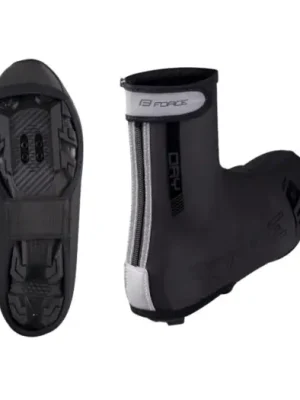 Zlevněný FORCE - návleky na tretry PU DRY MTB černé S