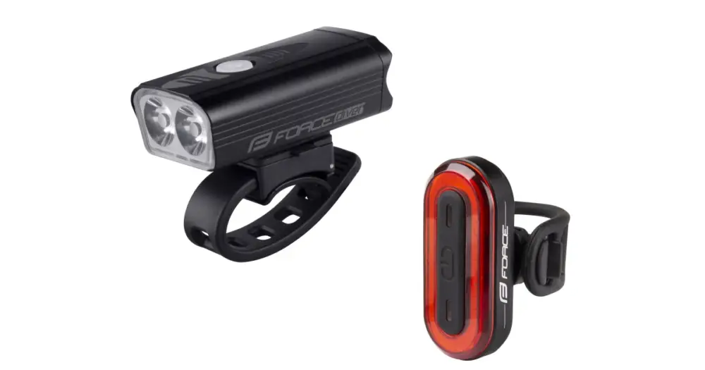 Nejlepší Volba FORCE - sada světel DIVER ARC USB přední+zadní