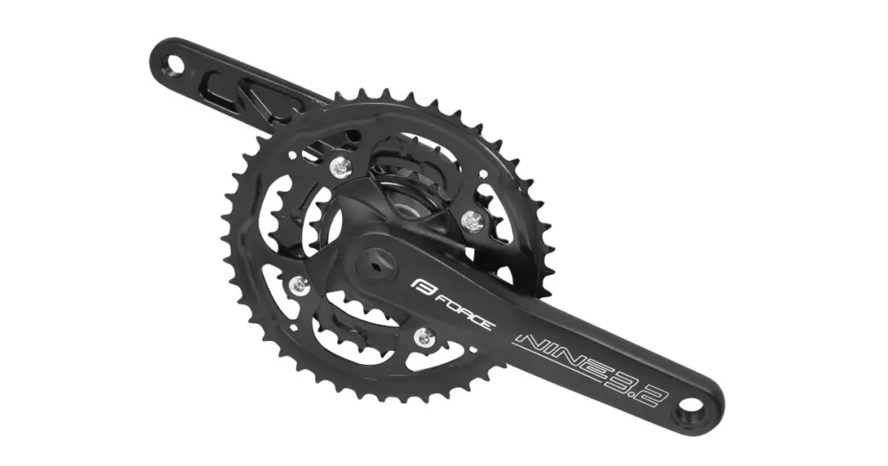 Zlevněný FORCE - kliky Nine3.2 Al, 175mm, 44x32x22z, 3x9 rychlostí