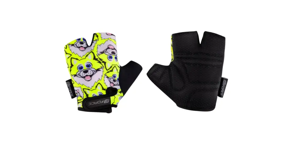 FORCE - dětské rukavice Wolfie Kid fluo L Vysoce Kvalitní