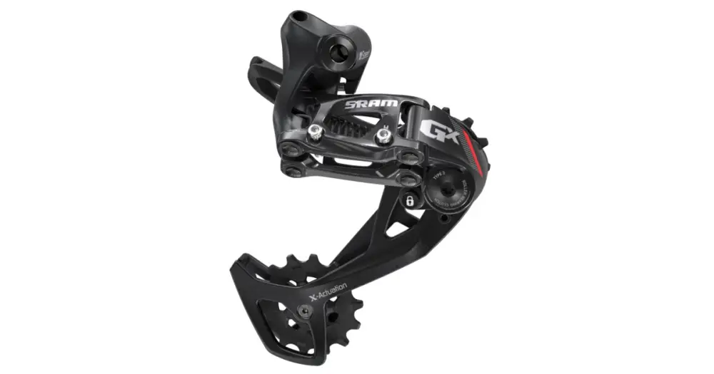 SRAM - přehazovačka GX 2x11 rychlostí, dlouhé vodítko, červená Dokud Zásoby Vydrží