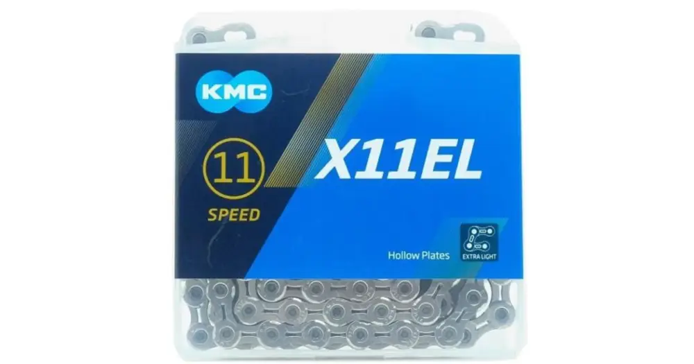 Řetěz KMC X11EL stříbrný, 11 rychlostí, 118 článků, balený Nejlepší Cena