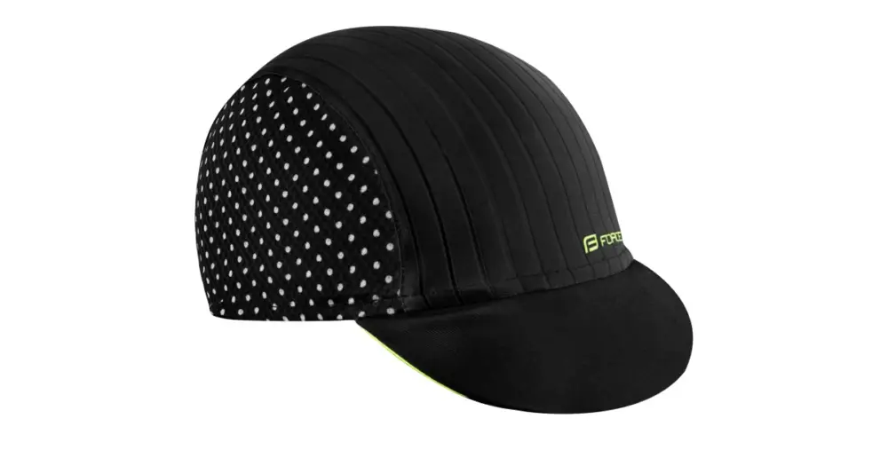 Super Cena FORCE - čepice s kšiltem POINTS letní, černo/fluo, vel. S/M