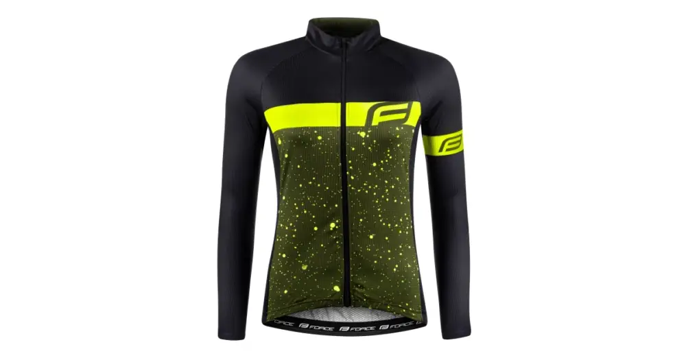 FORCE - dámský dres SPRAY LADY dl. rukáv, army-fluo L Aktuální