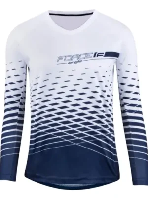 Akční Cena FORCE - dámský dres MTB Angle dl. rukáv bílá/modrý XL