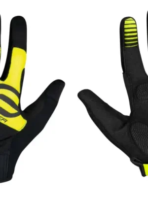 Akce FORCE - rukavice MTB power, černo-fluo, XS