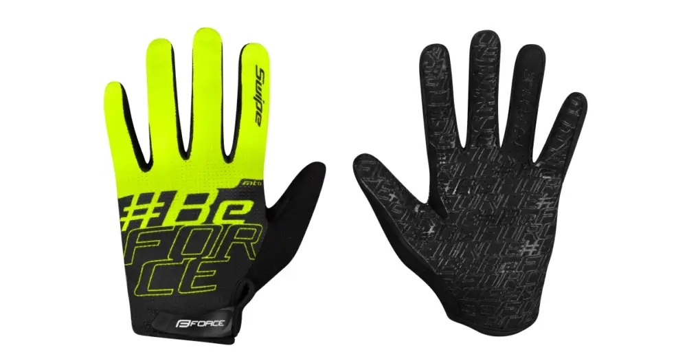 Omezená Nabídka FORCE - rukavice MTB swipe, černo-fluo, L