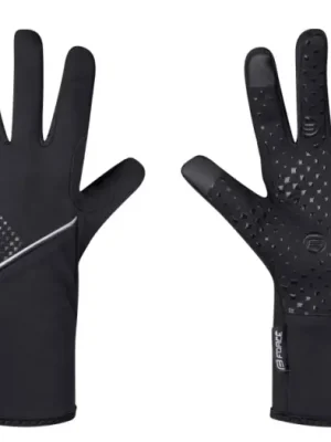 Výprodej FORCE - rukavice Vision softshell, černé, XS