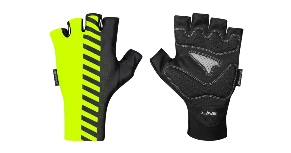 Bezpečná Platba FORCE - rukavice Line fluo/černá M