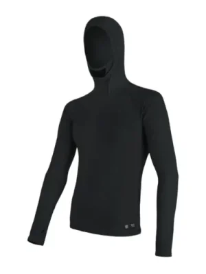 Sleva SENSOR - triko s kapucí MERINO DF černá XXL
