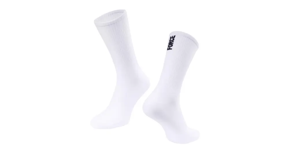 FORCE - ponožky Longer Slim bílá L-XL (42-46) Originální