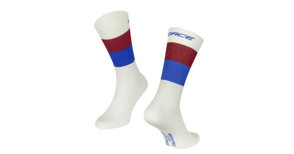 FORCE - ponožky Rainbow bílá/modrá S/M (38-42) Autentický