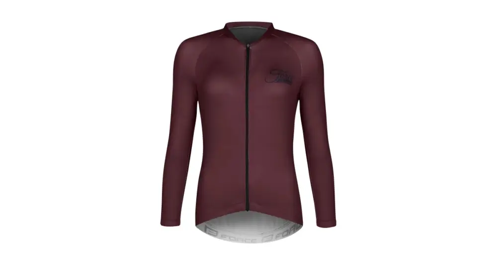 FORCE - dres Charm Uni dlouhý rukáv vínová XS Víkendová Akce
