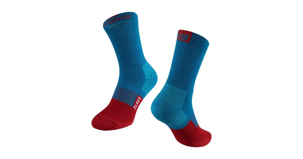 FORCE - ponožky Flake termo modrá/červená L/XL (42-47) Akční Cena