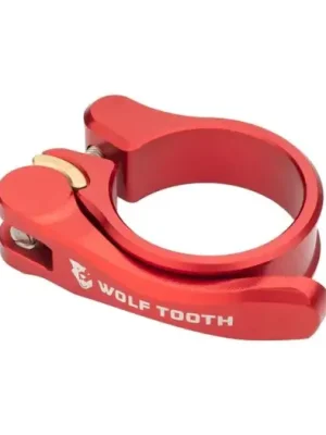 WOLF TOOTH - sedlová objímka 31.8mm červená rychloupínák Originální