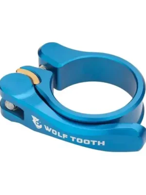 Novinka WOLF TOOTH - sedlová objímka 34.9mm modrá rychloupínák
