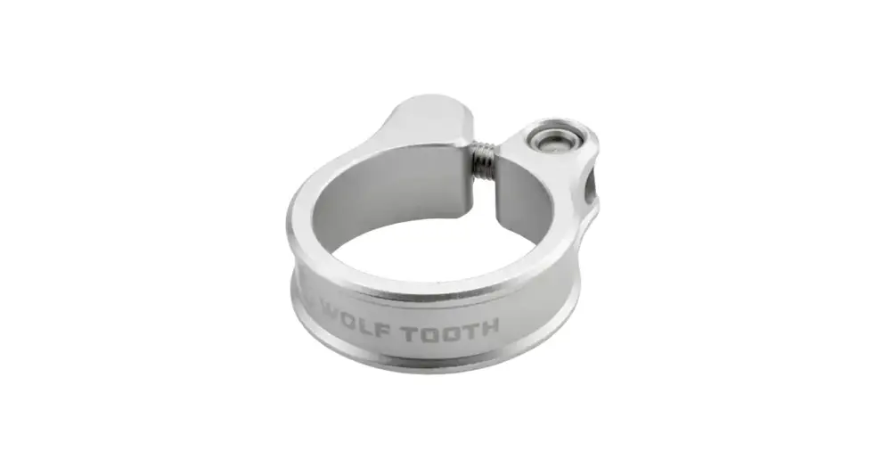 WOLF TOOTH - sedlová objímka 34.9mm raw stříbrná Horká Nabídka