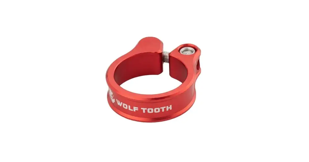 Speciální Cena WOLF TOOTH - sedlová objímka 39.7mm červená