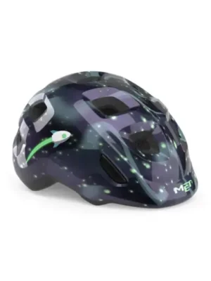 MET - dětská helma Hooray Space glow in the dark černá Finální Výprodej