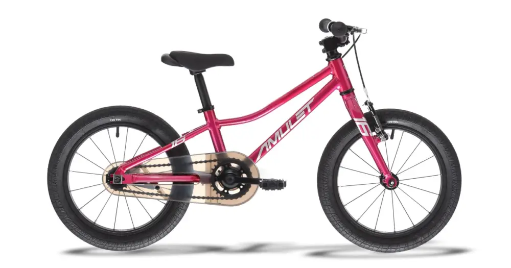 AMULET - dětské kolo 16" Fun Raspberry pearl/silver 2026 Odeslání Ihned