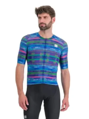Omezená Nabídka SPORTFUL - dres Glitch bomber jersey, multicolor blue XXL
