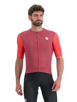 SPORTFUL - dres Checkmate jersey, pompelmo mulled grape XL Aktuální