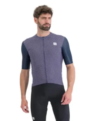 SPORTFUL - dres Checkmate jersey, galaxy blue chalck violet XL Vrácení Zdarma