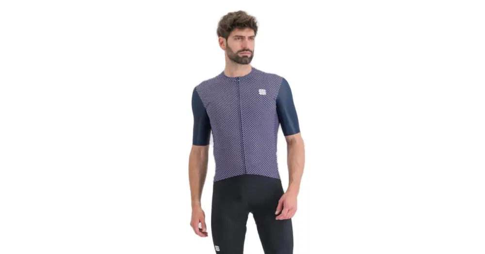 SPORTFUL - dres Checkmate jersey, galaxy blue chalck violet XL Vrácení Zdarma