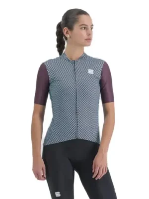 SPORTFUL - dámský dres Checkmate w jersey, huckleberry blue radiance S Doprava Zdarma