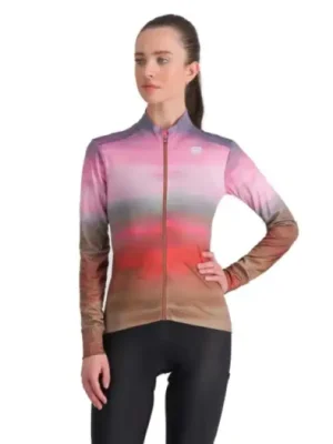 SPORTFUL - dámský dres Flow supergiara w thermal jersey, cayenna red pink M Výprodej