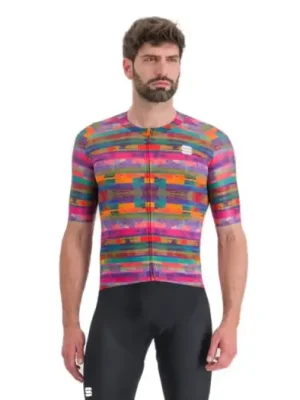Výhodná Nabídka SPORTFUL - dres Glitch bomber jersey, multicolor pink
