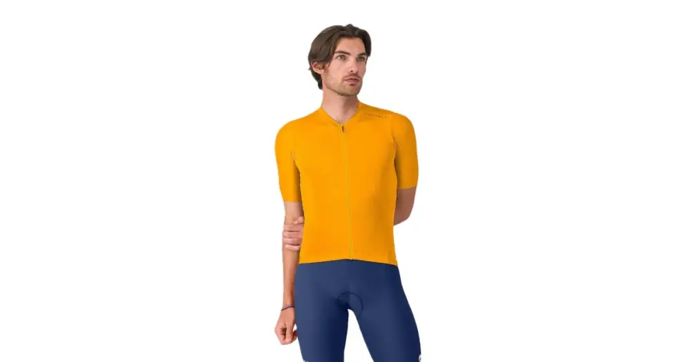 CASTELLI - pánský dres Espresso 2 oranžová XL Nová Kolekce
