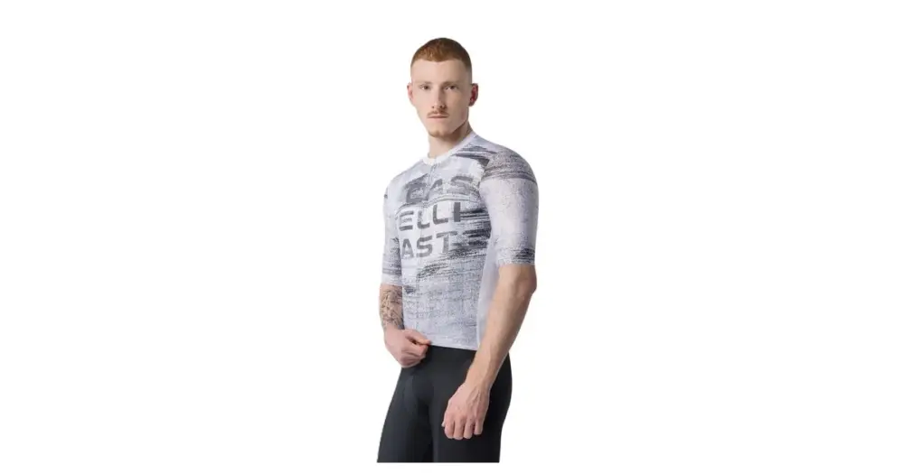 Speciální Cena CASTELLI - pánský dres Stratus Logo bílá XXL