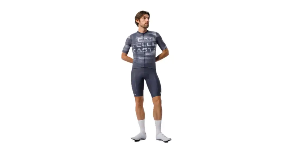 CASTELLI - pánský dres Stratus Logo šedá Hit Sezóny