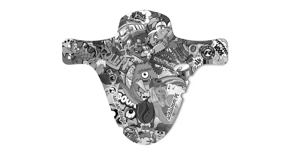 Blatník Riesel Schlamm:PE, Stickerbomb Eyecatcher Ultra Black Tovární Cena