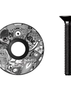 Značkový Víčko hlavového složení Riesel, Stickerbomb Eyecatcher Ultra Black