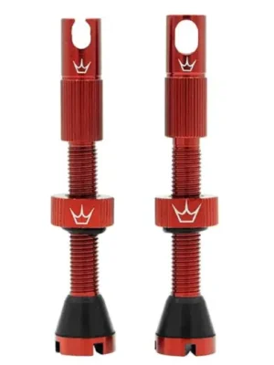 Nejprodávanější Bezdušové ventilky Peaty´s X Chris King (MK2), 42 mm, Red