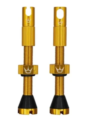 Bezdušové ventilky Peaty´s X Chris King (MK2), 42 mm, Gold Originální