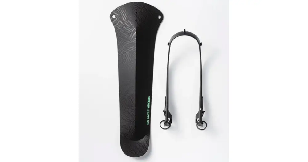 Omezená Nabídka Zadní blatník Ass Savers Win Wing 2 Gravel, Black Dot