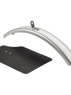 Přímo Od Výrobce Přední blatník se zástěrkou Brompton Front Mudguard Blade & Flap, Silver