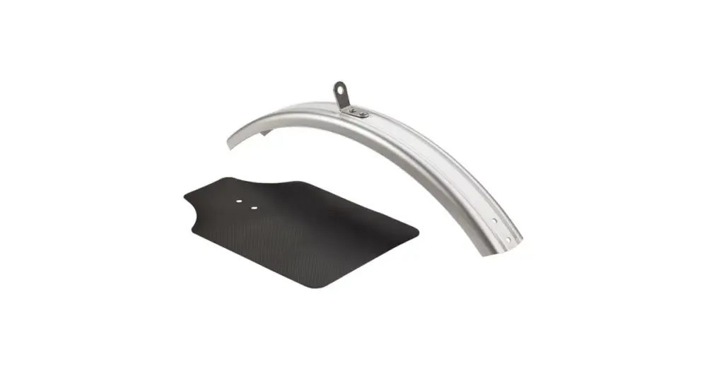 Přímo Od Výrobce Přední blatník se zástěrkou Brompton Front Mudguard Blade & Flap, Silver