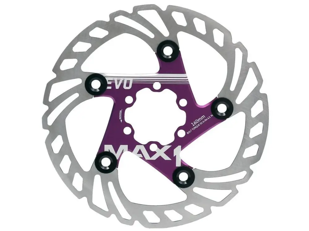 Vysoce Kvalitní brzdový kotouč MAX1 Evo 160 mm fialový