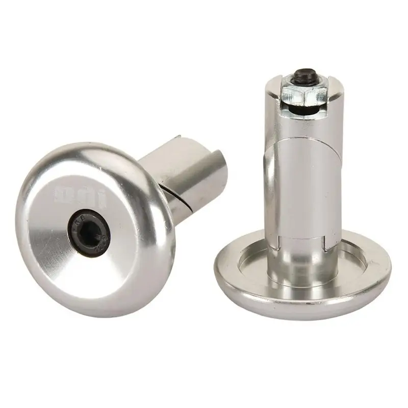 Koncovky řidítek ODI Aluminium End Plugs - Silver Ověřený