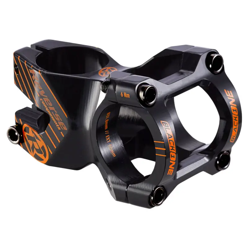 Představec Reverse Black One Enduro 50 mm / 31,8 mm Black / Fox Orange Vysoce Kvalitní